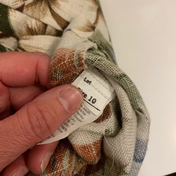 Vtg Tofy floral flax blend boxy jacket - Picture 9 of 10